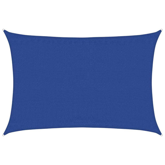 Voile d'ombrage 160 g/m² rectangulaire bleu 3,5x5 m pehd