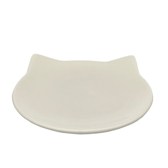 Gamelle plat en céramique pour chat anti-stress filou
