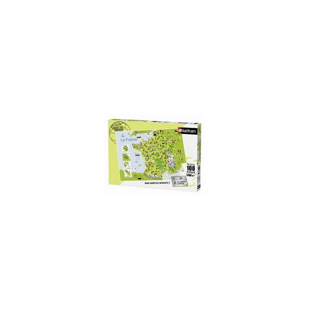 Puzzle 100 pieces carte france