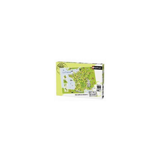 Puzzle 100 pieces carte france