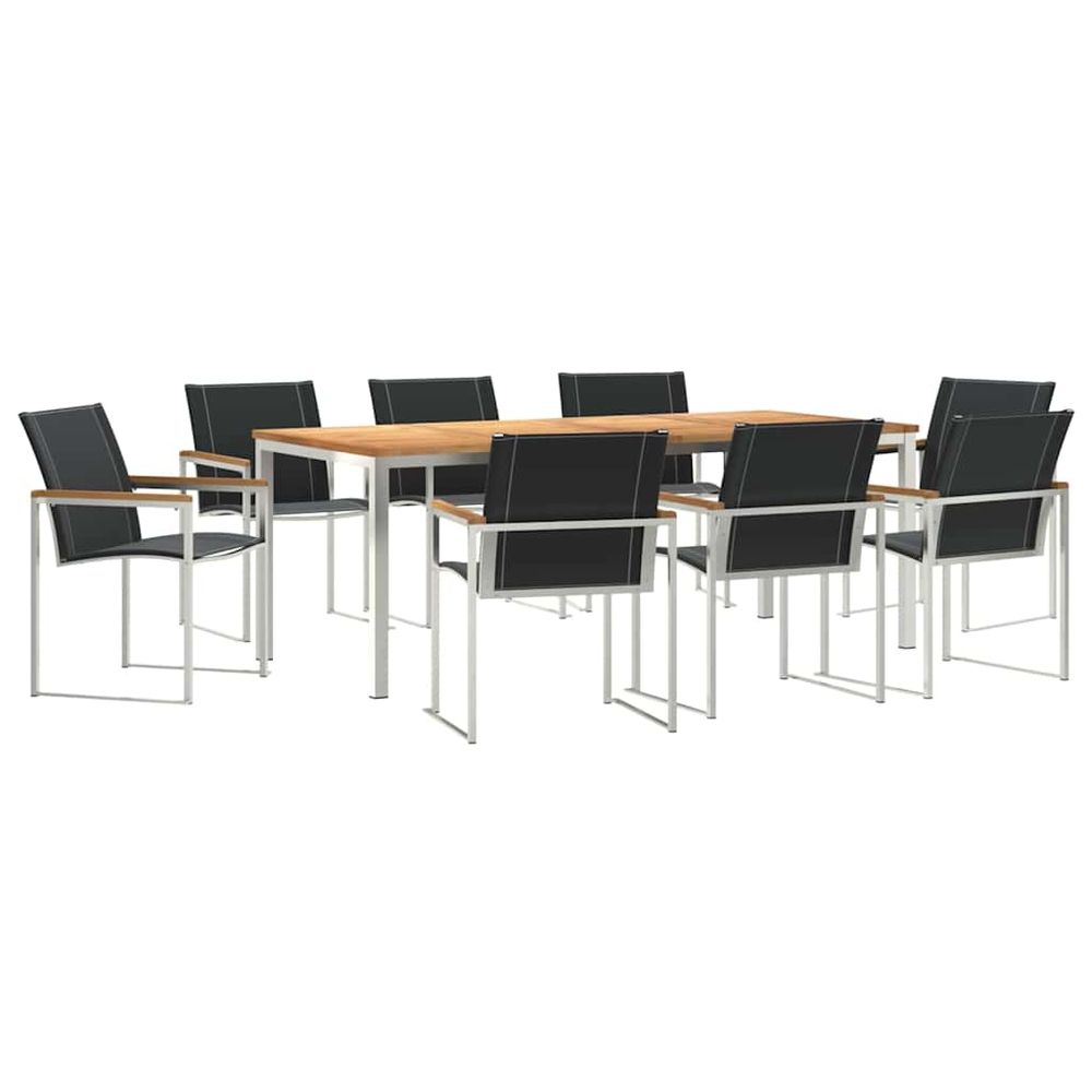Ensemble de salle à manger pour jardin 9 pc
