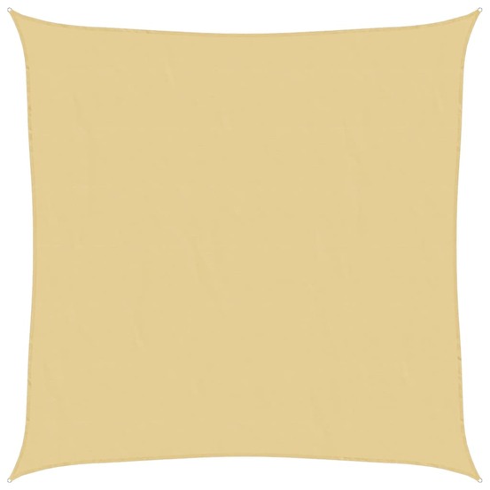 Voile d'ombrage sable 2,5x2,5 m 100 % polyester oxford