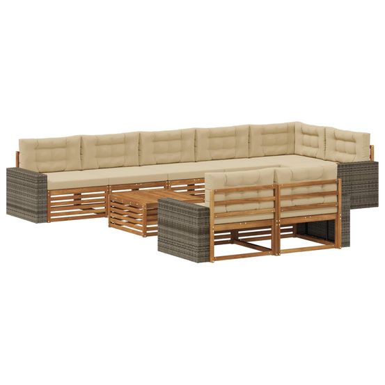 Ensemble de canapés d'extérieur 9 pc