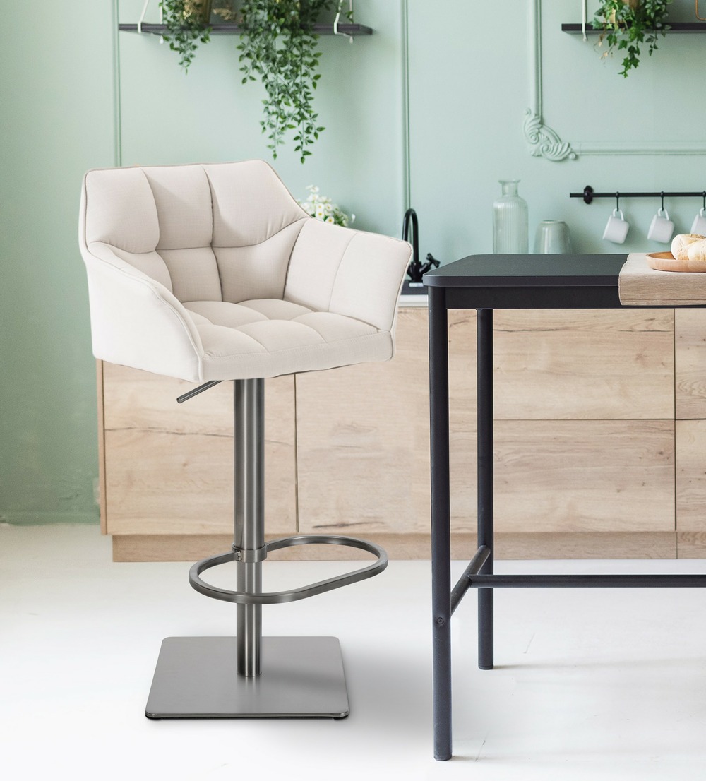 Tabouret de bar damaso e tissu