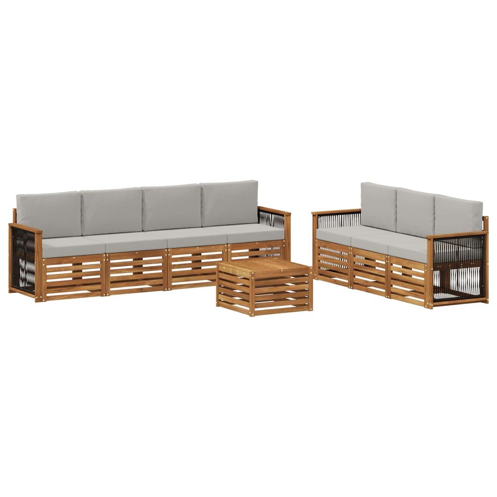 Ensembles de canapés 8 pc bois d'acacia massif