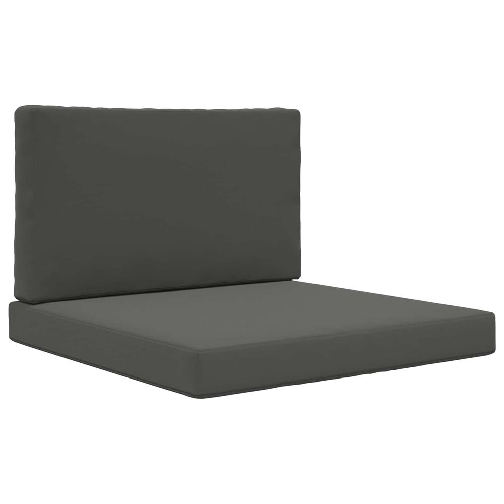 Coussin de canapé d'extérieur polyester anthracite 80 x 80 cm