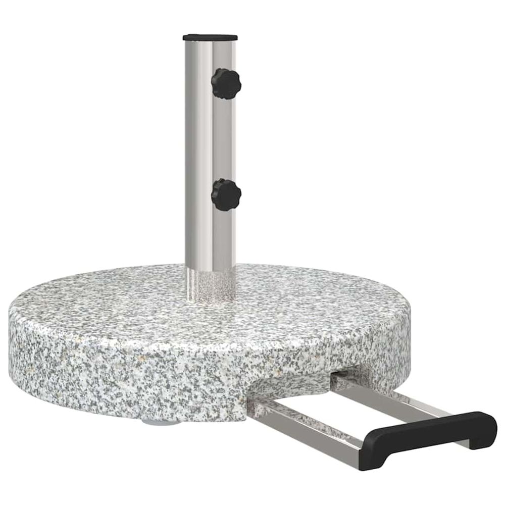 Pied de parasol 29 kg gris granite rond
