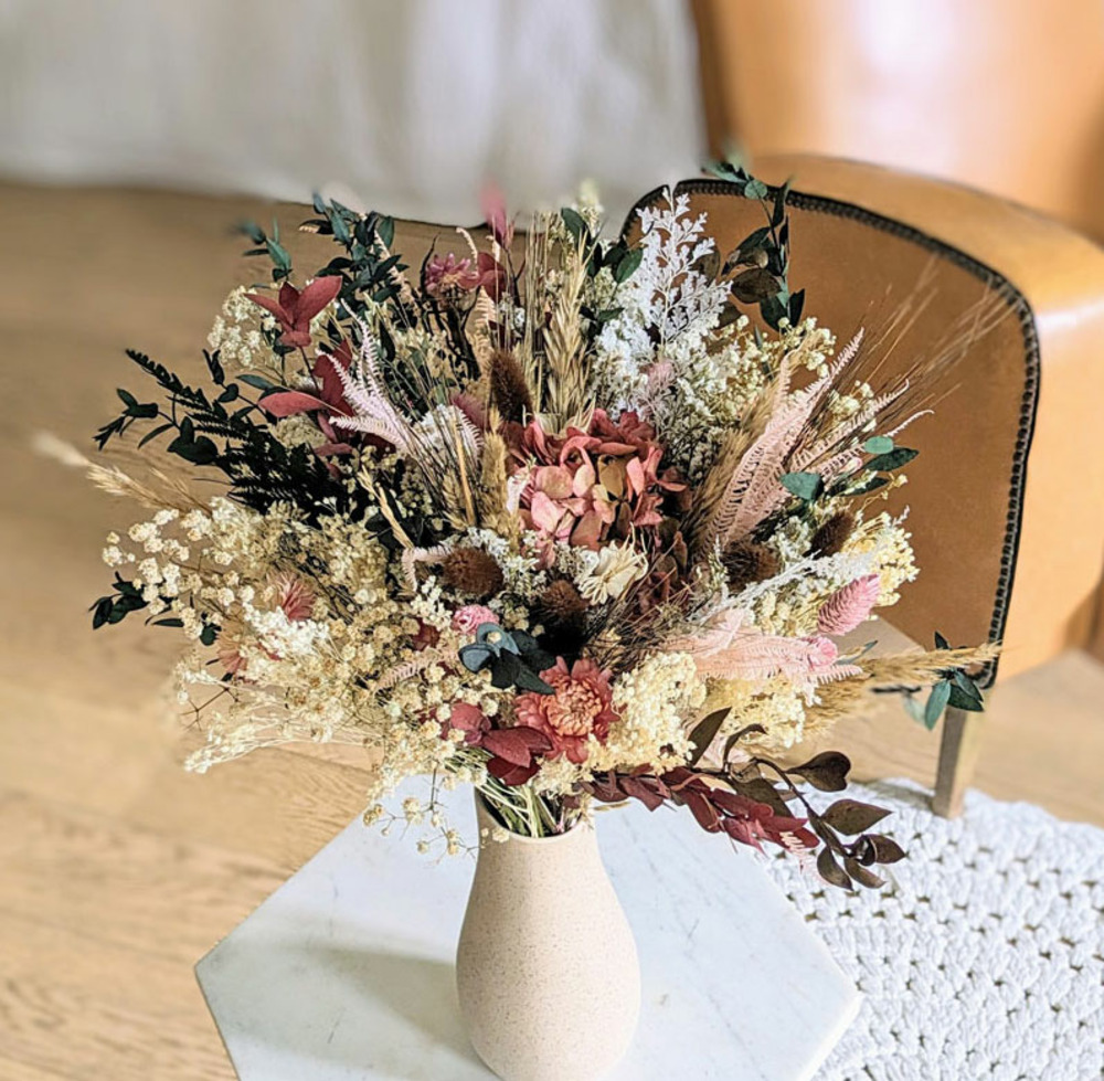 Bouquet de fleurs séchées manon taille m