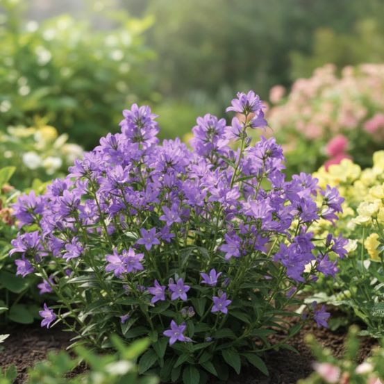 Campanule agglomérée freya, campanule glomerata lot de 9 godets
