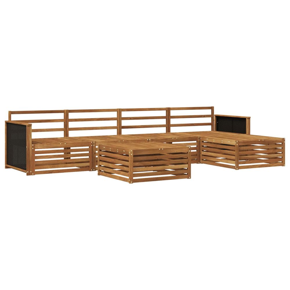 Ensemble de canapés d'extérieur 6 pc naturel