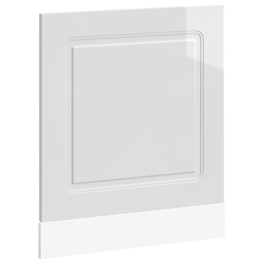 Panneau de lave-vaisselle kalmar blanc brillant 60x1,5x57 cm