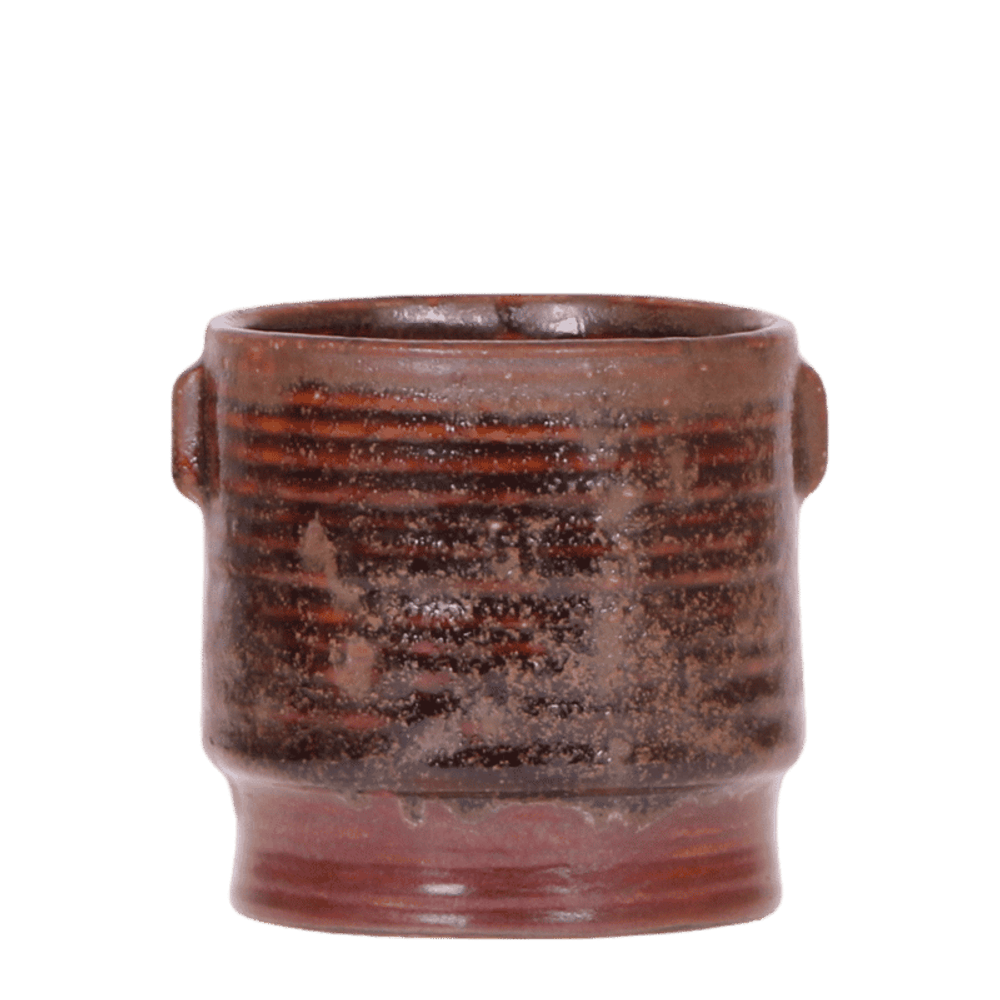 Cache-pot sunset brun - ø9 cm x h10,5 cm