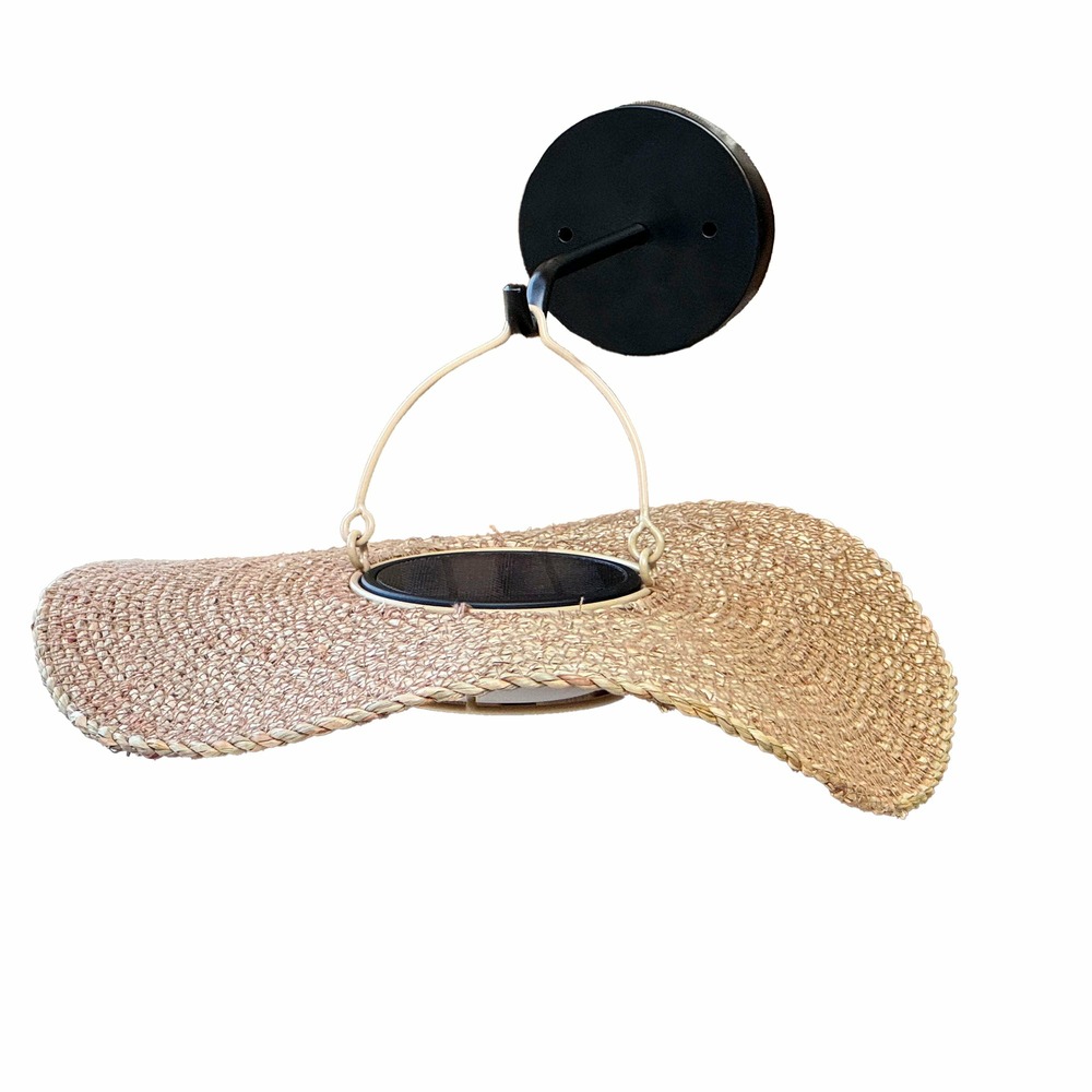 Applique murale solaire coralia beige herbe marine d32cm