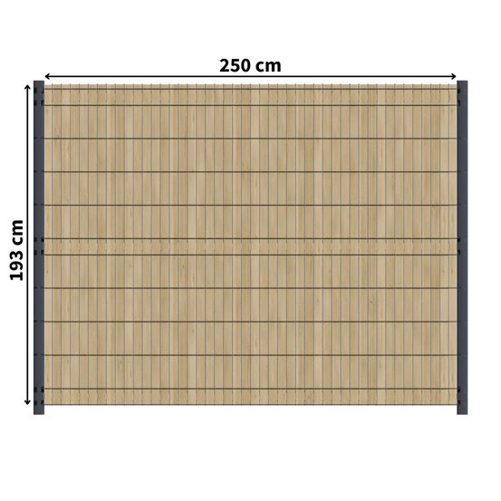 Kit occultation bois - l2,5 x h1,93m - epicea - autoclave - protege contre insecte & champignons - pose facile et rapide