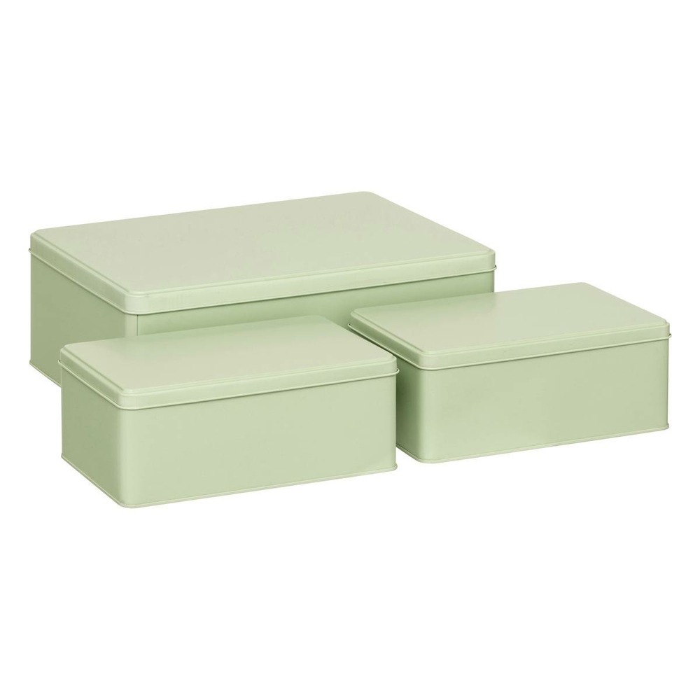 5five - lot de 3 boîtes deskolor vert clair