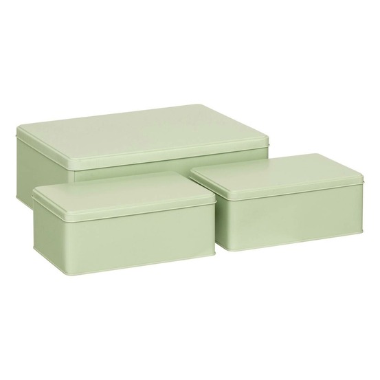 5five - lot de 3 boîtes deskolor vert clair
