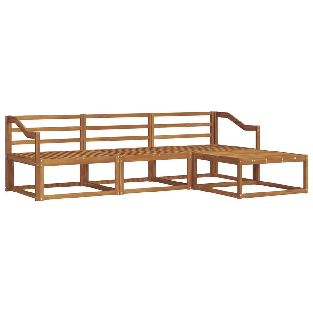 Ensemble de canapés d'extérieur 4 pcs naturel