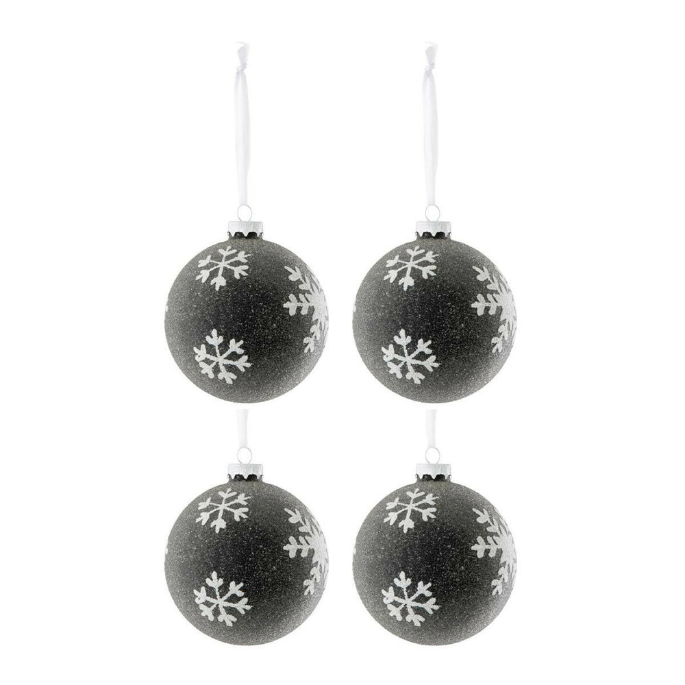Lot de 4 boules de noël 