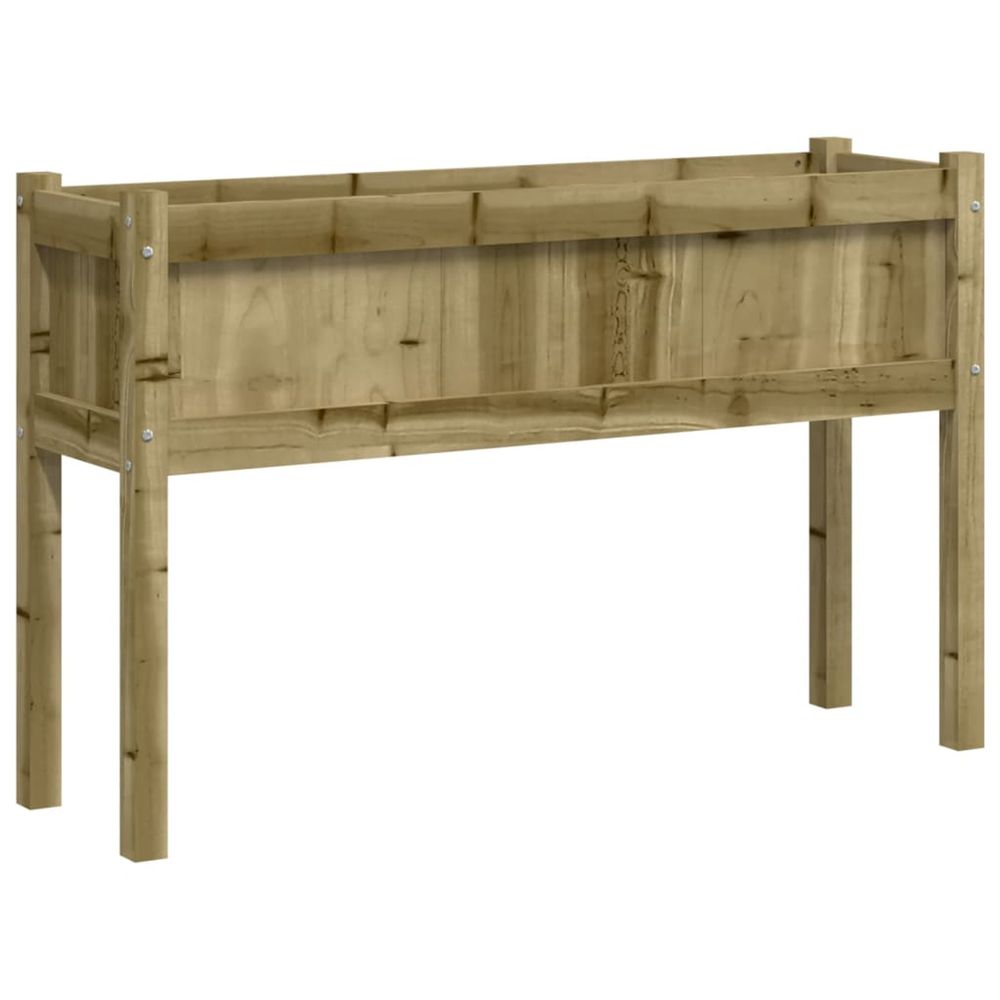 Jardinière d'extérieur avec pieds 110x31x70 cm bois de pin imprégné