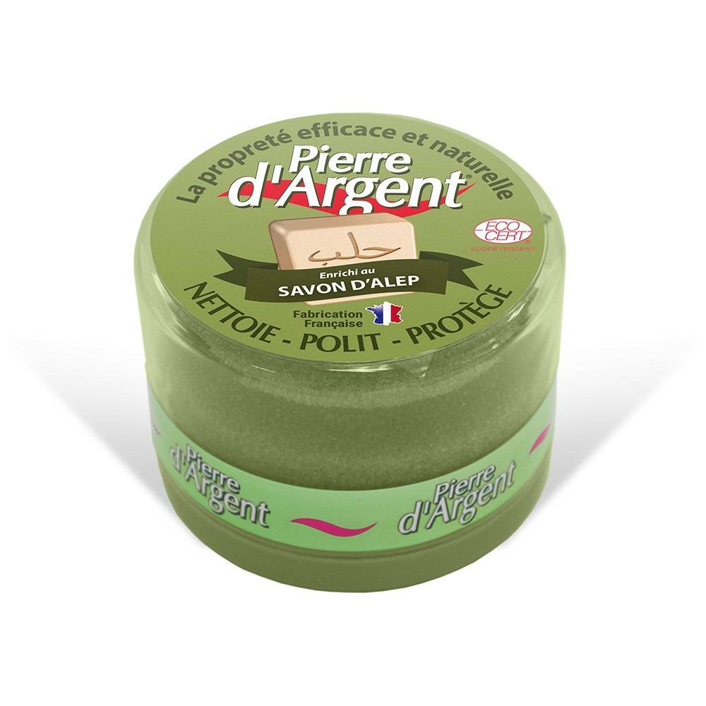 Pierre d'argent enrichie au savon d'alep 200 g certifiée ecocert