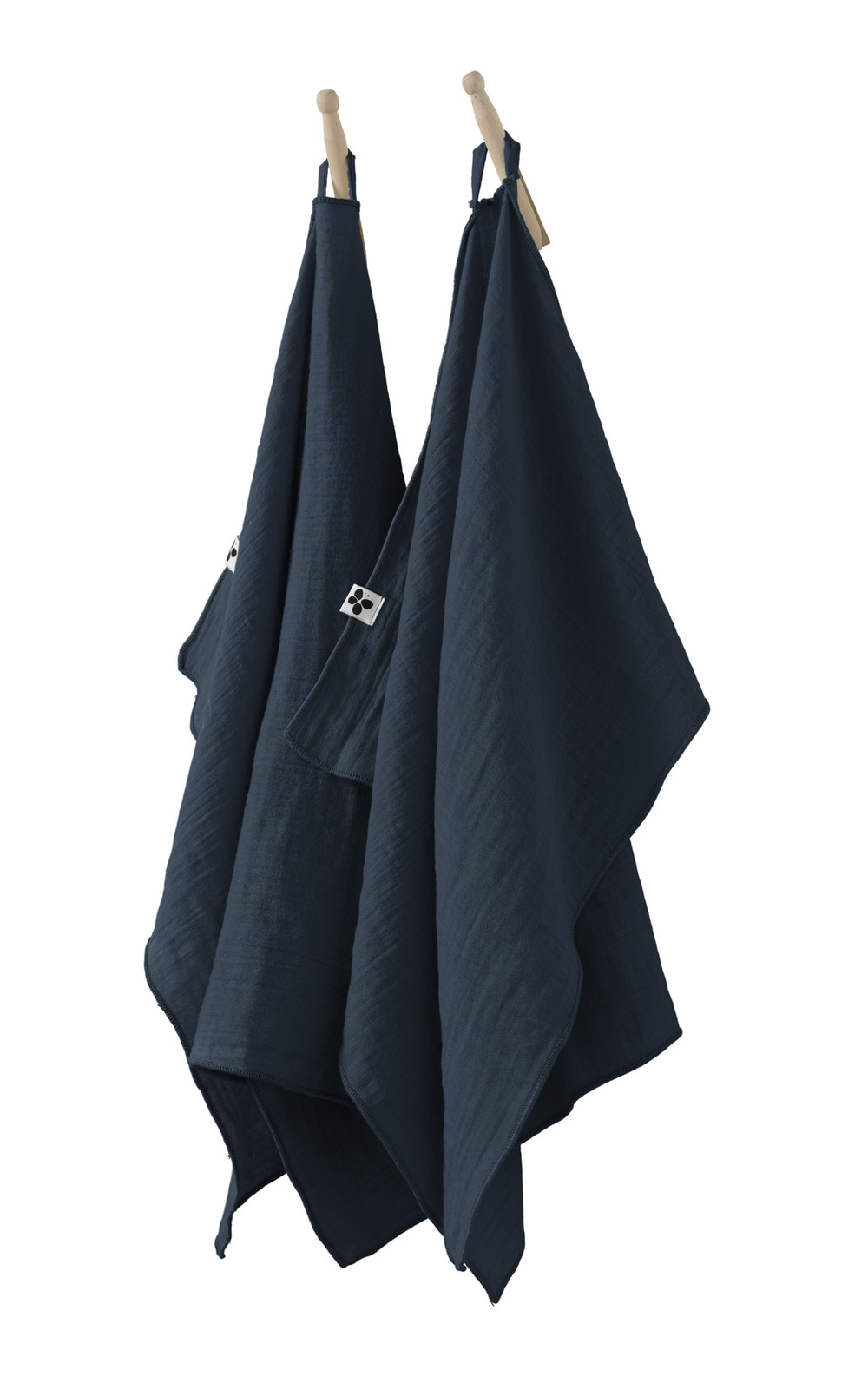 Lot de 2 essuie-mains gaze de coton collection gaia