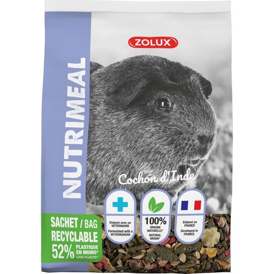Alimentation granulés pour cochon d'inde nutrimeal 800g