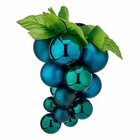Boules de noël moyen raisins bleu plastique 18 x 18 x 28 cm