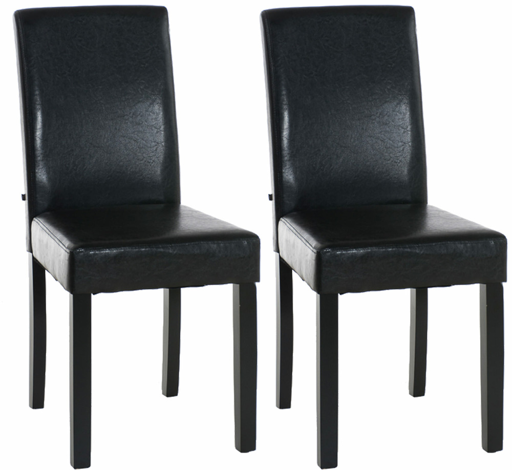 Lot de 2 chaises de salle à manger ina noir