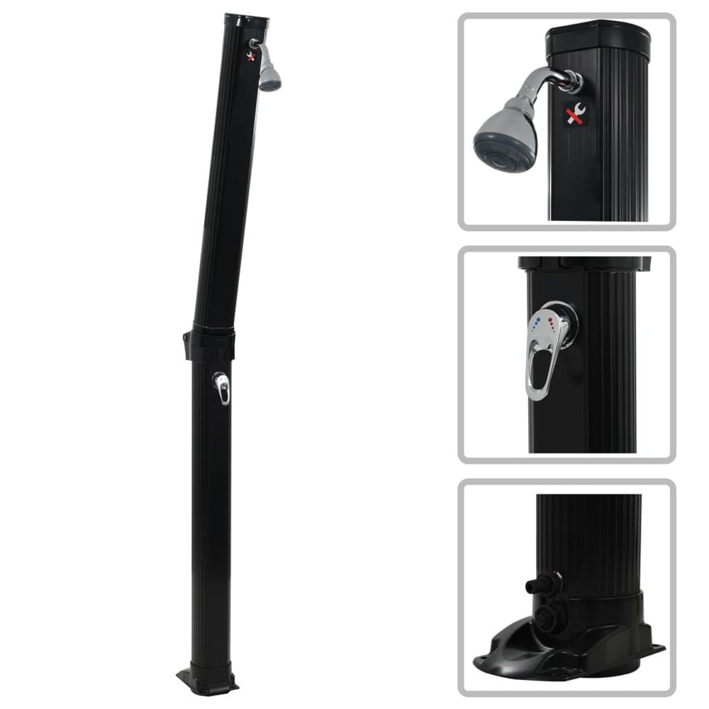 DOUCHE SOLAIRE PLIABLE NOIR 21-(868445)