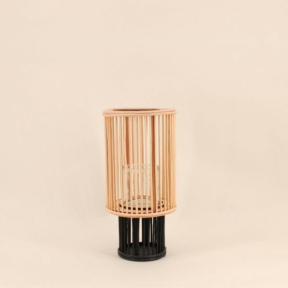Lanterne ronde en bambou 30x13cm