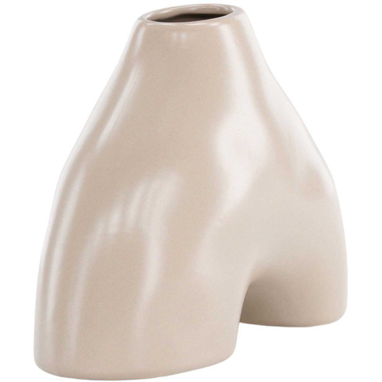 Vase en grès kento beige
