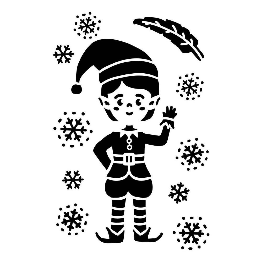 Pochoir noel pvc 23x34