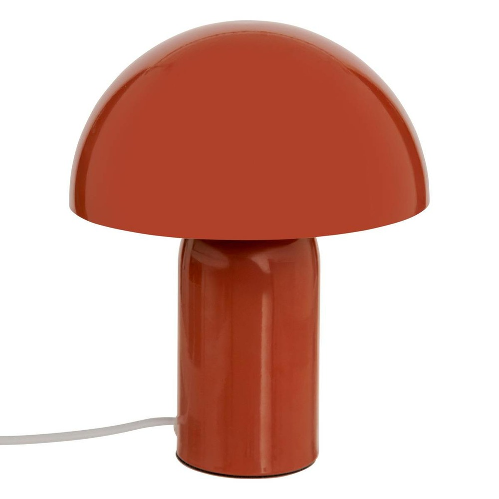 Lampe champignon secteur lito terracotta h24,5cm