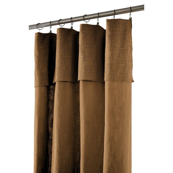 Rideau ajustable + 8 anneaux pince sixtine
