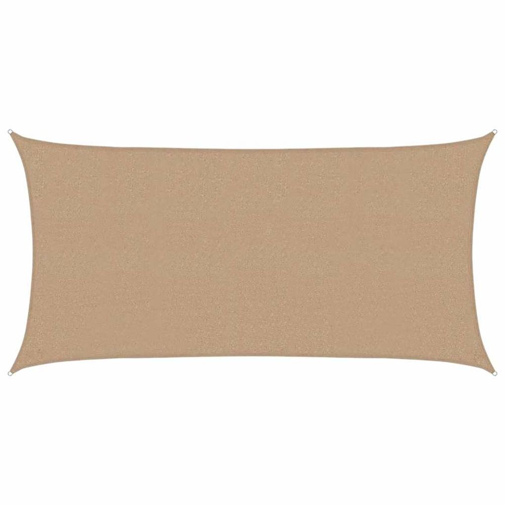 Voile d'ombrage 160 g/m² taupe 2,5x4,5 m pehd