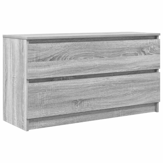 Meuble tv sonoma gris 100x35x54 cm bois d'ingénierie