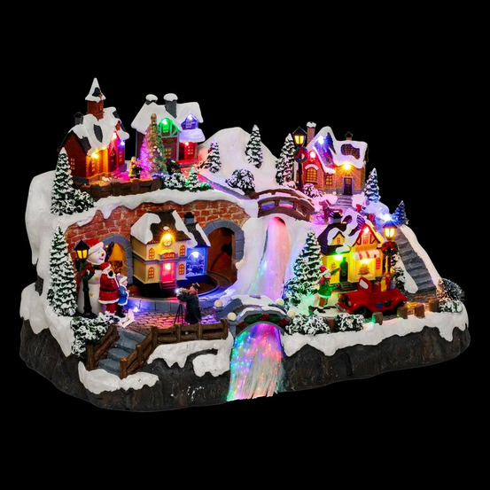 Village de noël lumineux