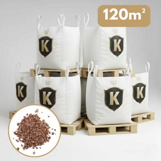 Gravier rose 8/14 mm – pack 6 big bag +/- 1,5t – 120 m²
