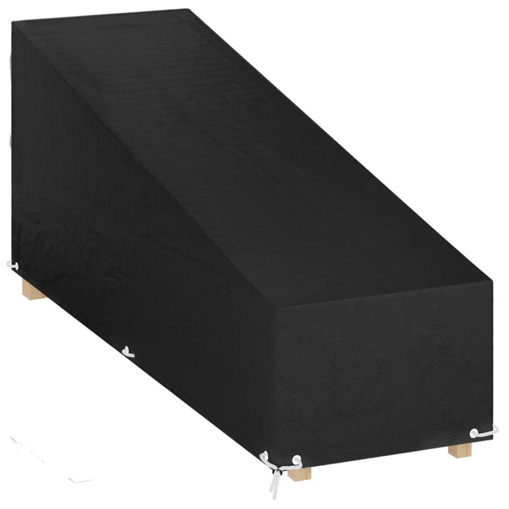 Housse de chaise longue 12 œillets 205x75x40/70 cm polyéthylène bain de soleil