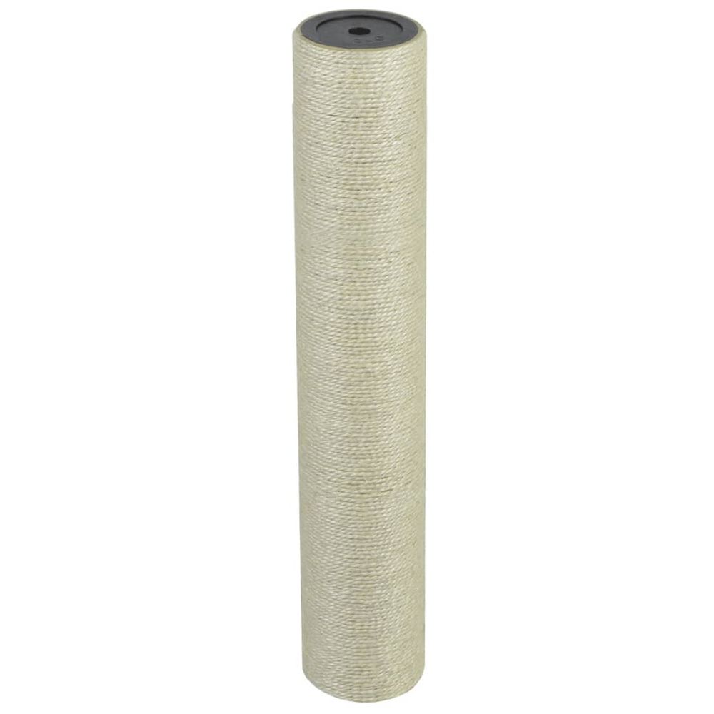 Poteau griffoir chat sisal naturel remplacement arbre à chat soin des griffes 45x8 cm beige