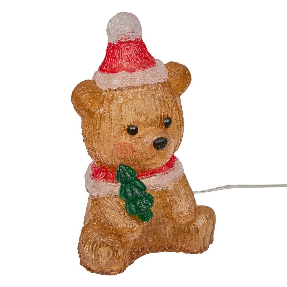 Forme acrylique personnage lumineux 20led h.20cm assorti