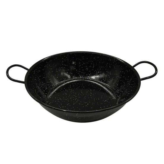 Poêle profonde émaillés poignées acier laminé ø30cm