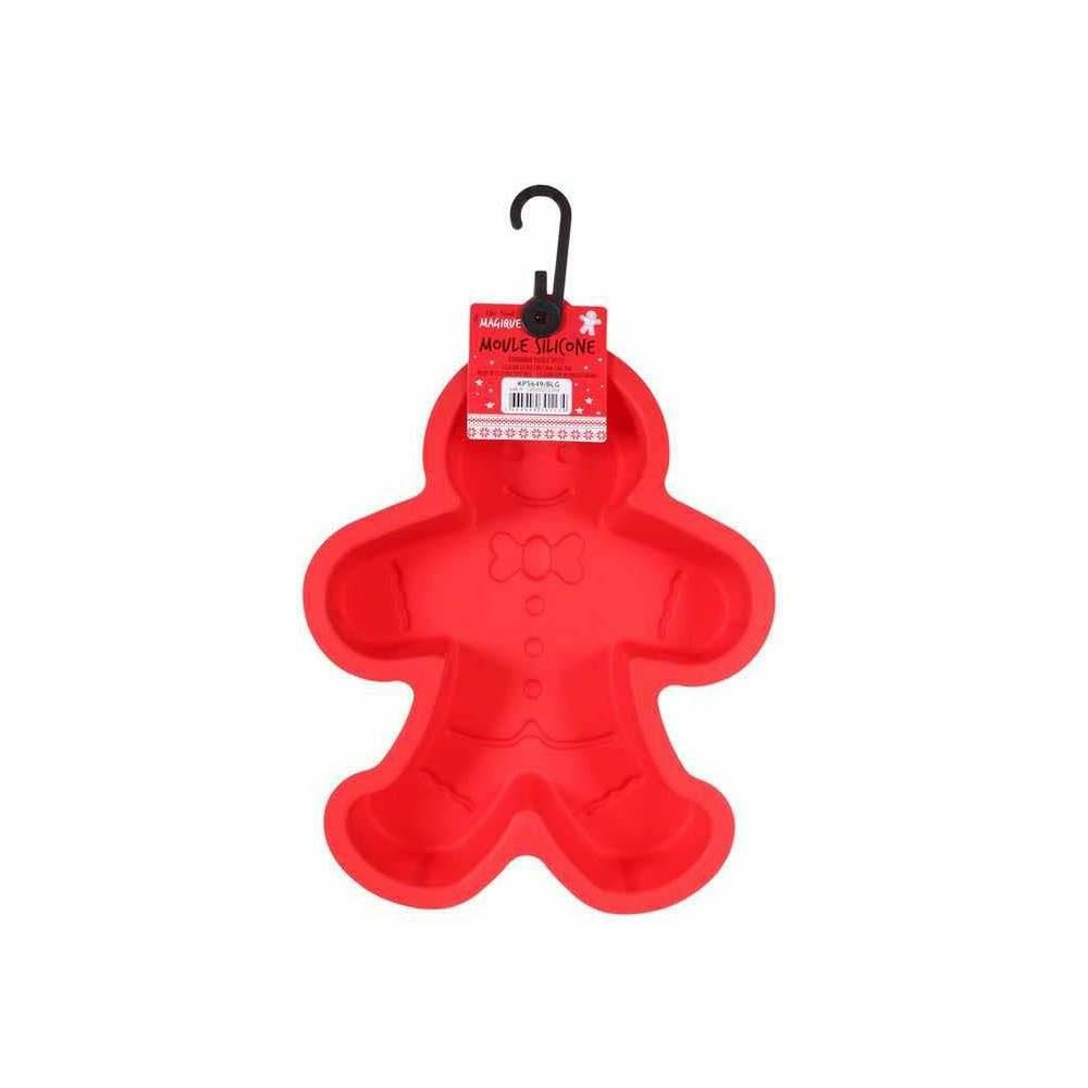 6 Moules Individuels En Silicone Bonhomme De Pain D'épices ScrapCooking