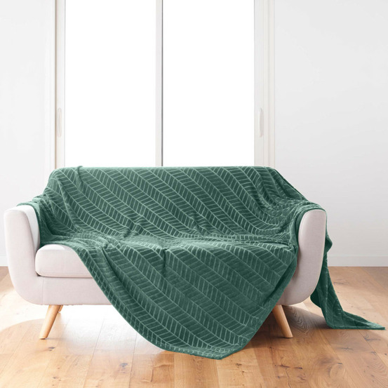 Plaid flanelle en relief