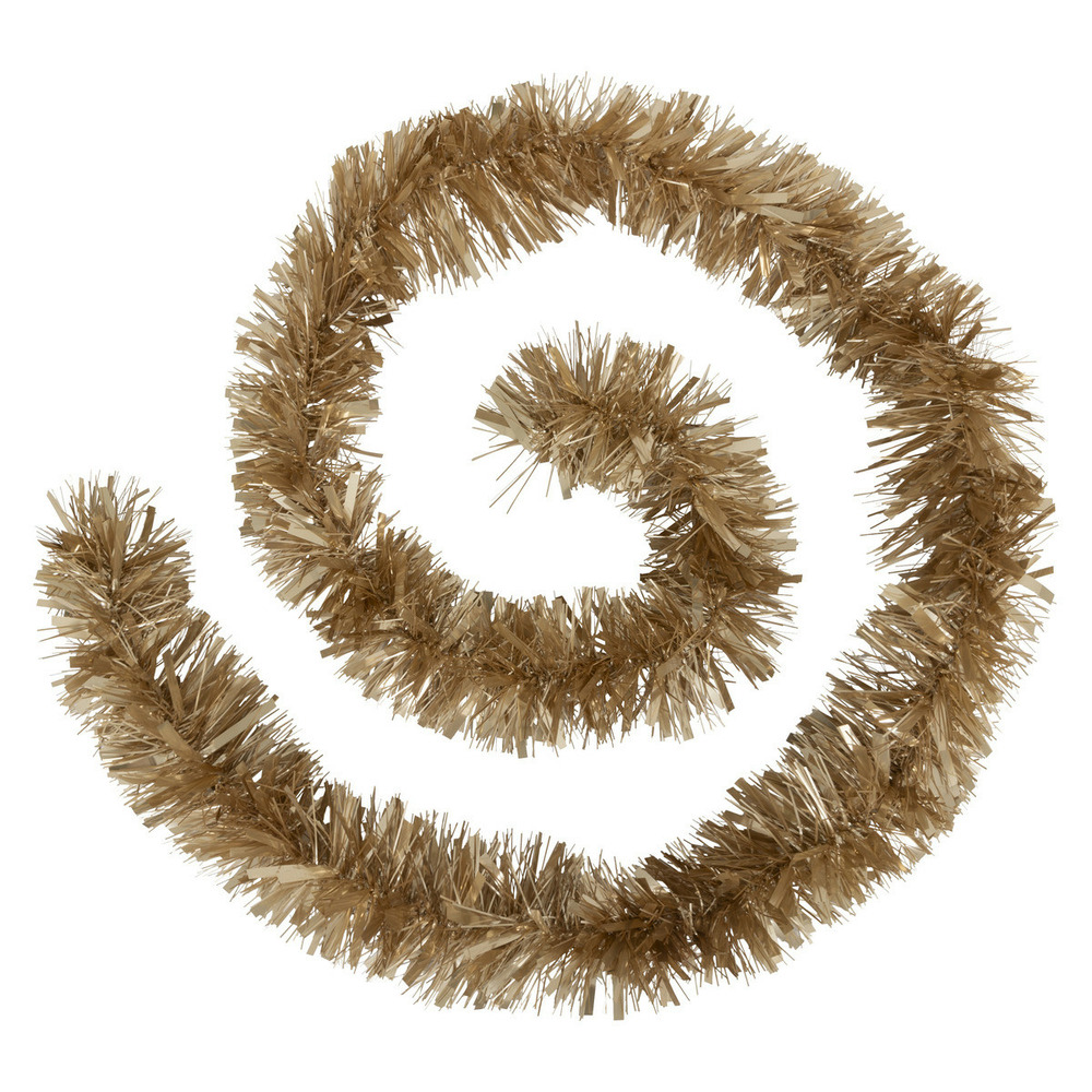 Guirlande de noël large 10 cm beige nude longueur 2 mètres