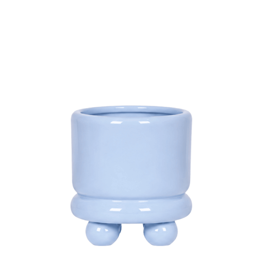 Cache-pot dotty bleu clair - ø6 cm x h7,5 cm