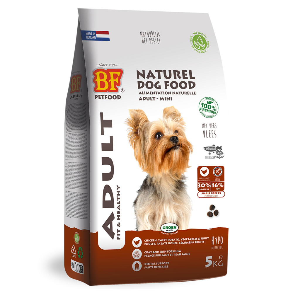 Croquettes mini adult (sans céréales) 5kg