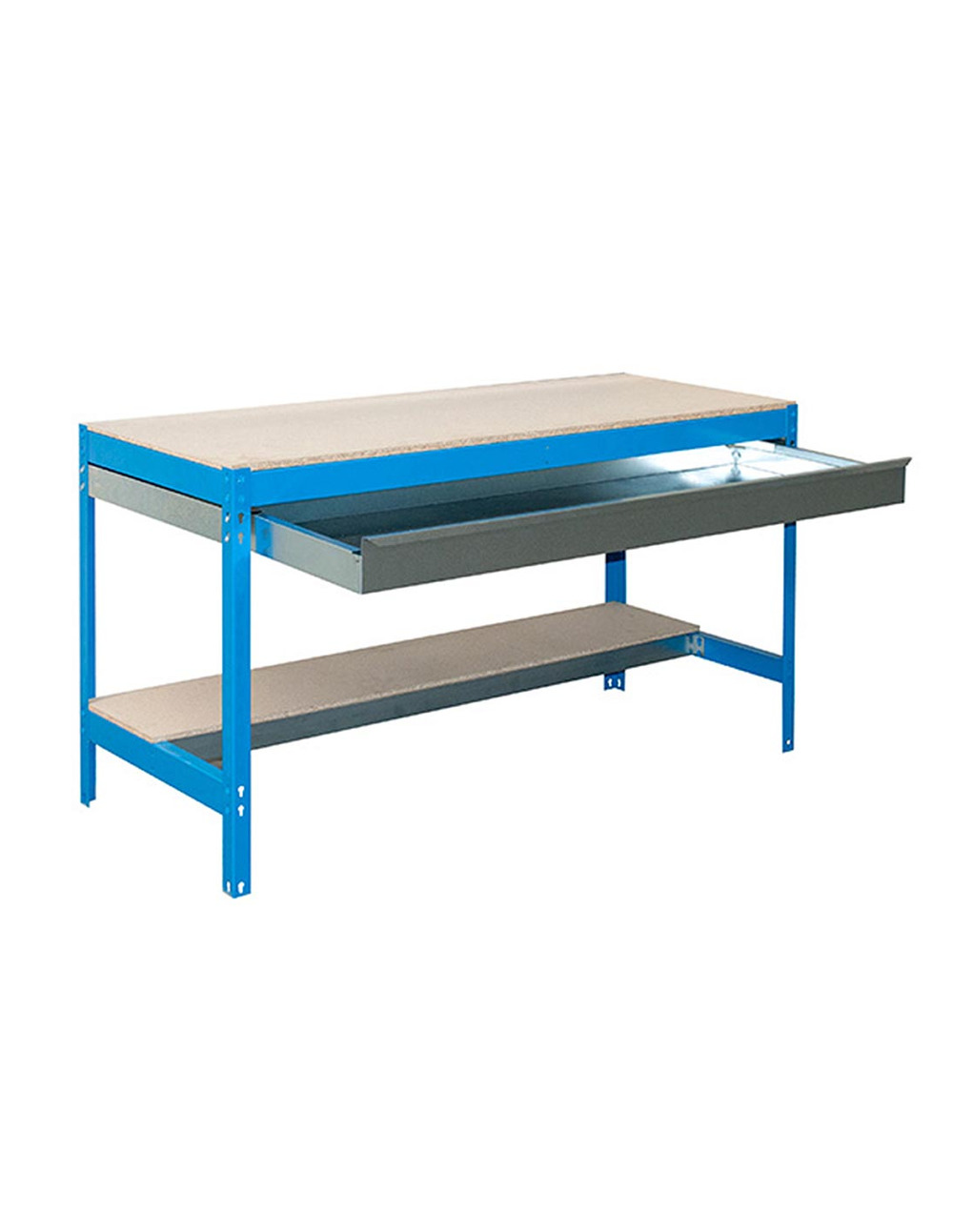 Etabli simonwork bt0 box 1200 bleu/bois bleu/bois 842x1210x760 - simonrack