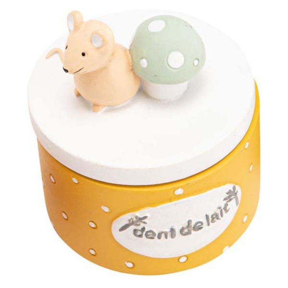 Boite à dents de lait léon jaune