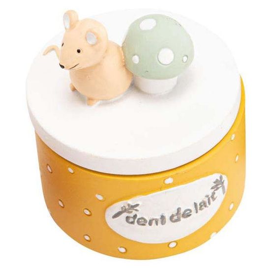Boite à dents de lait léon jaune